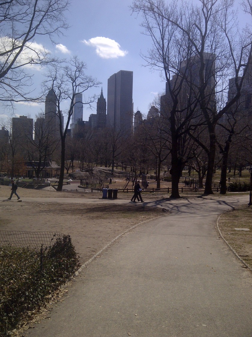 Central Park on the first day of spring! 48 degrees, nice and balmy....