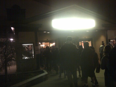 The line outside the theater.